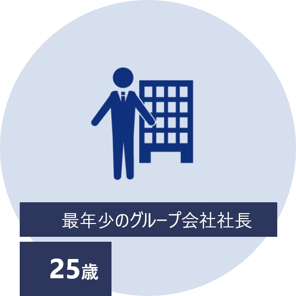 最年少のグループ会社社長 32歳